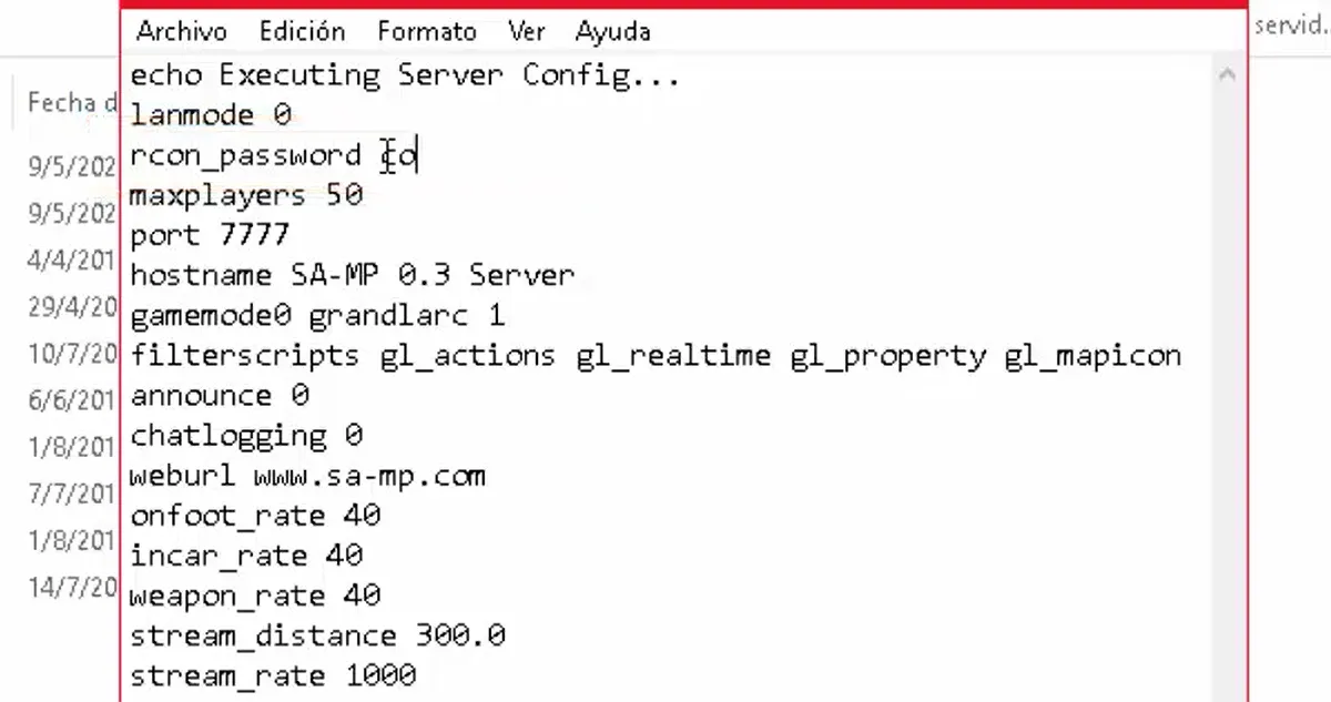 ¿Cómo ajustar las configuraciones de red para servidores SAMP San Andreas? Ajusta el server.cfg de tu Servidor SA-MP
