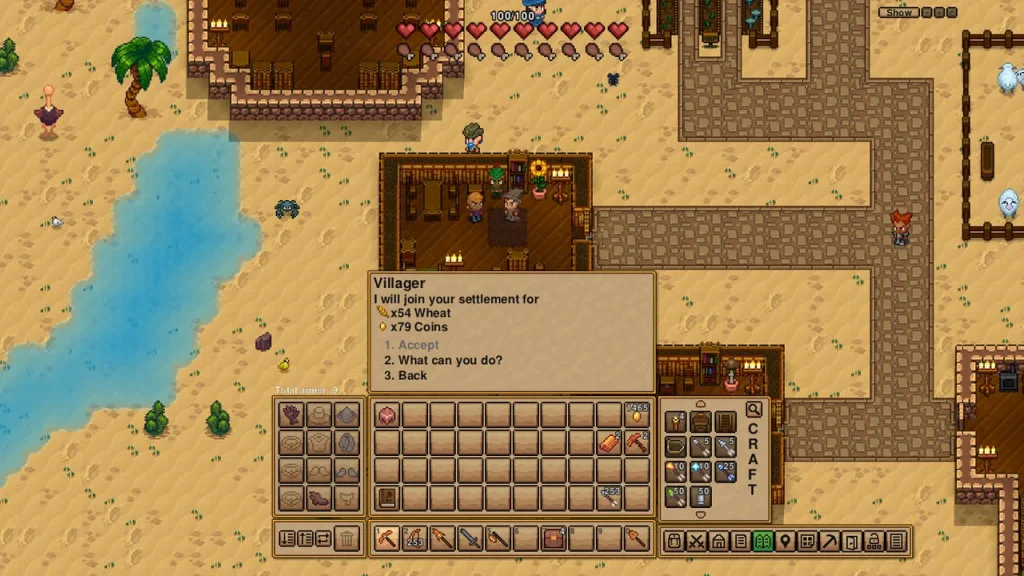 Guía para craftear pociones para combate y supervivencia en Necesse