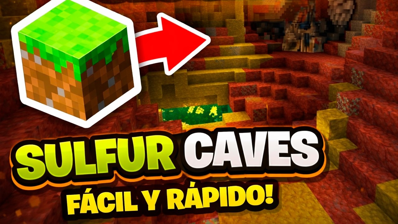Sulfur Caves en Minecraft: Cómo encontrar la nueva cueva y sus recursos